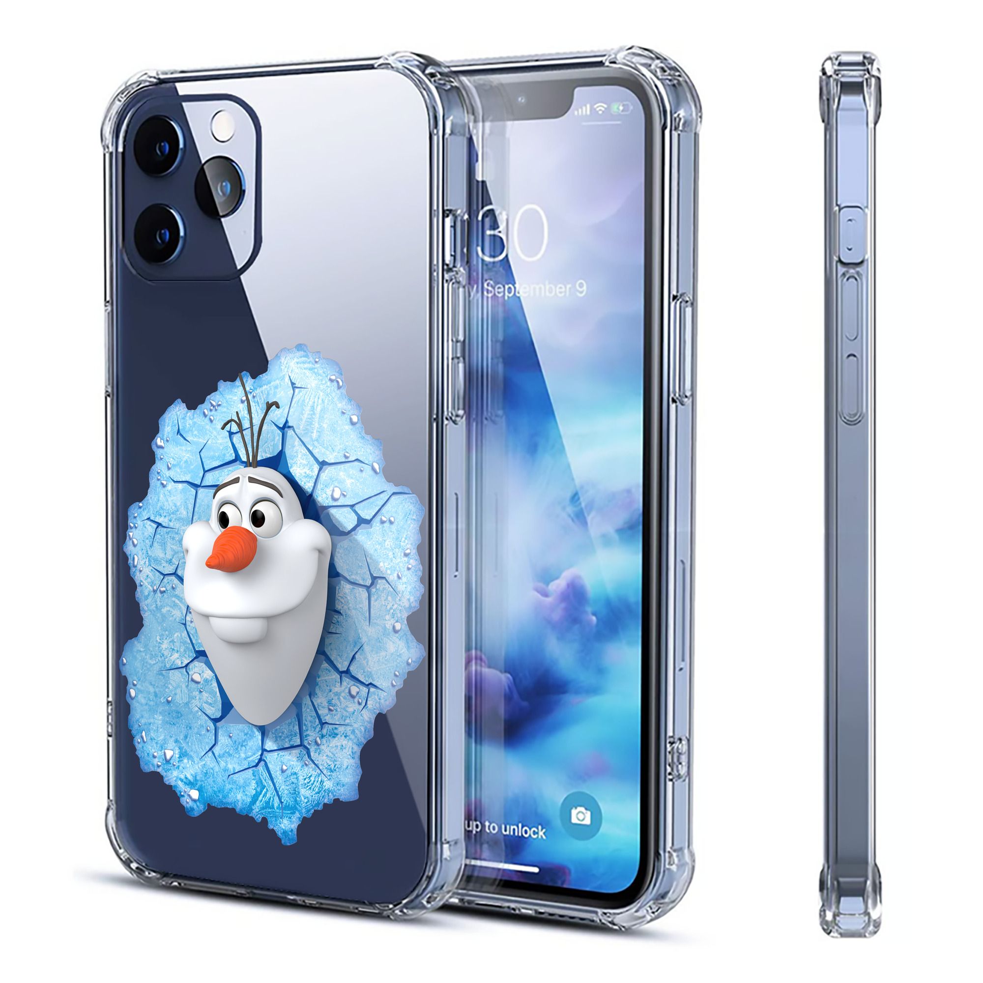 （画像用） アナと雪の女王 アンナ エルサ Frozen Anna Elsa 【iPhone 12シリーズ対応】透明スマホケース（クリアソフトケース）